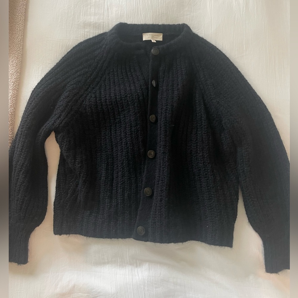 Sezane Emile Cardigan, Black, size small